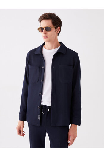 LC Waikiki Herren-Hemdjacke – bequeme Passform, lange Ärmel