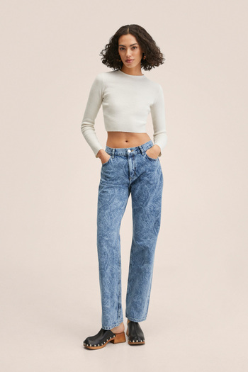 MANGO 27055801 Women/Girls Ecru