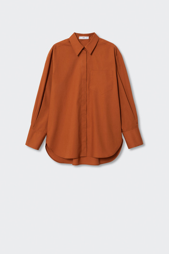MANGO Woman Κόκκινο γυναικείο πουκάμισο 37034040