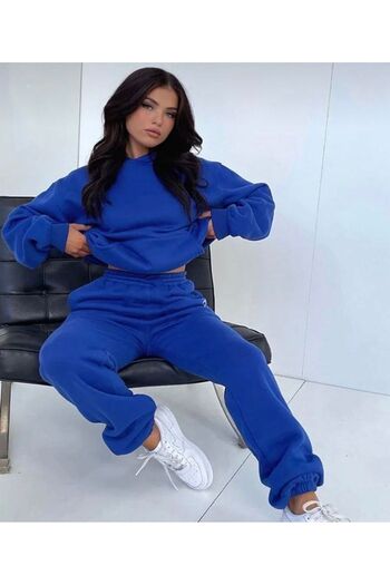 AFROGİYİM Women's Straight Oversize Tracksuit Set