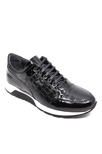 Fosco Rugan Deri Siyah Erkek Sneaker Ayakkabı 2515 430 888