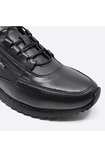 Fosco Hakiki Deri Siyah Sneaker Erkek Ayakkabı 2773 306