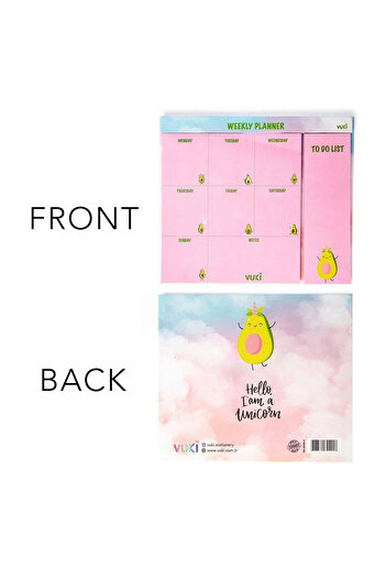 Şeker Ofisi Desktop Weekly Planner Notebook Avocado