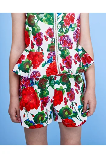 Pan Con Chocolate Girl's Floral Print Shorts