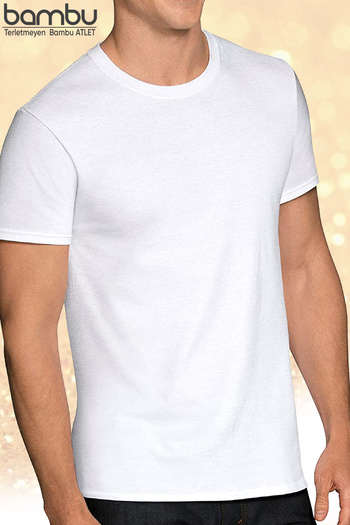 Jenny Daphne Non-Sweat Crew Collar Bamboo Men's Undershirt