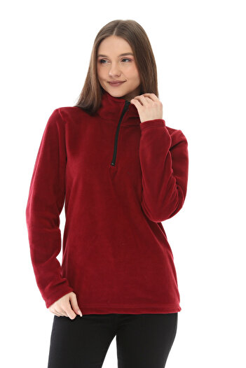 GHASSY CO. Ghassyco. Women's Half Zipper Fleece Sweatshirt