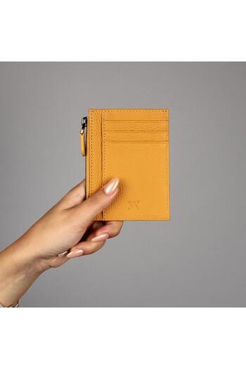 My Valice Unisex Genuine Leather Wallet and Card Holder 1823 Yellow