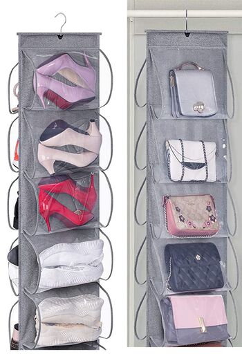 MaoMao 10 Pockets In-Cabinet Bag Shoes Organizer Gray