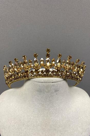 Hobigram Pedro Stone Bridal Henna Crown για τις πιο όμορφες νύφες – Κορώνα, Κρυστάλλινη Πέτρα, Κομψό Μοντέλο, Νυφικό Κορώνα – Κορώνα –