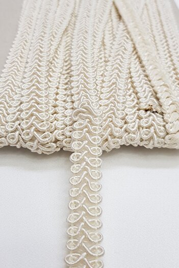 Hobigram Decorative Strip Cream Color Decorative Water Stone 1.50 cm – Decorative Strip, Stylish Design, Women's Accessory