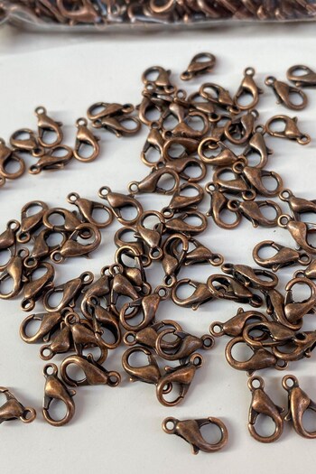 Hobigram Assorted Beads Copper Color Necklace and Bracelet Papagan Clip 100 Pieces – Beads, Stylish Design – Boncu