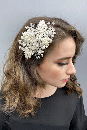 Hobigram Hair Accessory Ecru Hair and Turban Accessory – Special Design, Accessory, Quality Production, Eye-Catching Style