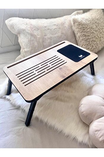 Axolotl Foldaway Telefon Ve Tablet Bölmeli Katlanır Ayaklı Laptop Sehpası Notebook Bilgisayar Çalışma Masası