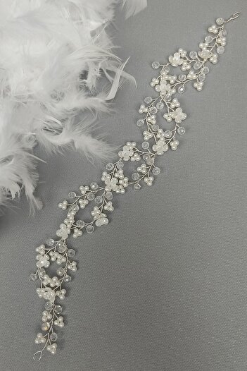 Hobigram Hair Accessory White Crystal Flower Motif Hair Accessory – Other Hair Accessories, Stylish Design – Other