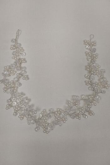Hobigram Hair Accessory White Crystal Flower Motif Hair Accessory – Other Hair Accessories, Stylish Design – Other