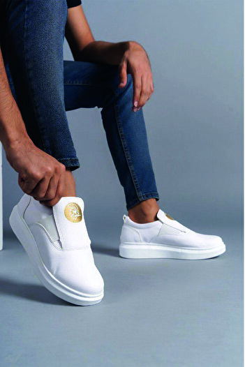 FLY STEP Ανδρικά αθλητικά παπούτσια Casual Sneaker με λευκή ραφή