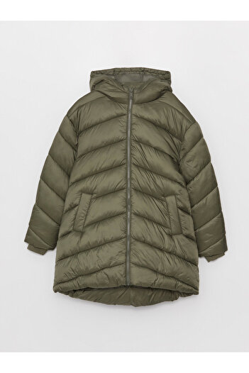 LC Waikiki Hooded Straight Long Sleeve Oversize Women's Puffer Jacket