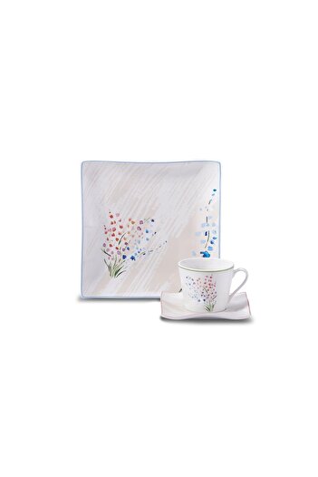 KORKMAZ Link Collection 28 Piece Square Breakfast Set A8678