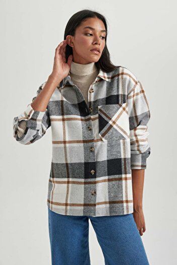 DeFacto Flannel Long Sleeve Shirt R3725az23wn