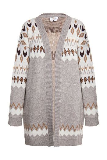 USHA FESTIVAL Strick Cardigan rakata