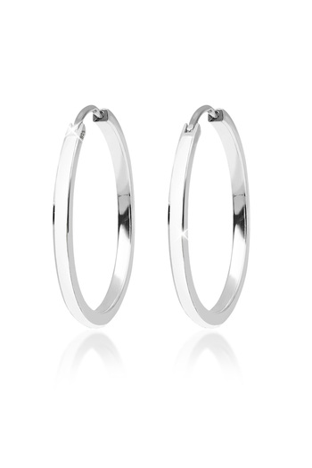 ELLI Ohrringe Creolen Klassisch Emaille 925 Sterling Silber