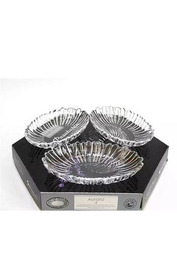 Paşabahçe Aurora Set of 3 Small Oval Plates 15x10cm