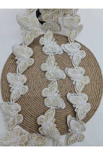 Esteks Dantel ve Tekstil Aksesuarları Ribbon Butterfly Lace 1 meter 12 motifs