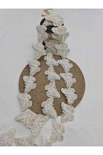 Esteks Dantel ve Tekstil Aksesuarları Ribbon Butterfly Lace 1 meter 12 motifs
