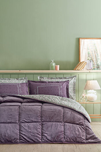 Puffy Lela Double Sleeping Set - Ash Purple