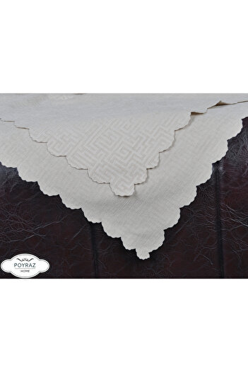 POYRAZ Matte Patterned Chenille Stone Double Sided Sofa Sofa Bed Cover Shawl