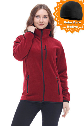 GHASSY CO. Kadın  Bordo Softshell Polar  869866011