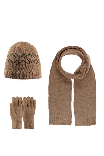 Kitti Set of 3 Scarf Beanie Gloves for 9-15 Years Old Boys