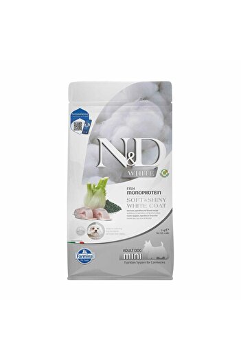 N&D ND White Mono Protein Balıklı Beyaz Renkli Küçük Irk Yetişkin Köpek Maması 2kg