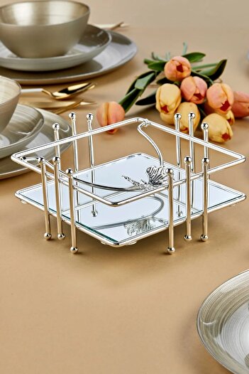 Besthırdavat Butterfly Model Mirrored Napkin Holder Stainless Steel Luxury Napkin Box