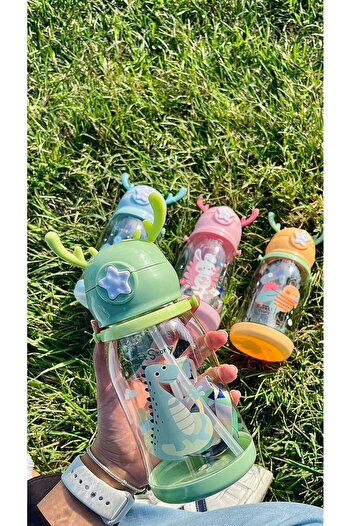 Levn Home 500 ml Children's Water Bottle Deer Children's Water Bottle Water Bottle Bpa Free School Water Bottle Dripping with Carrying Strap