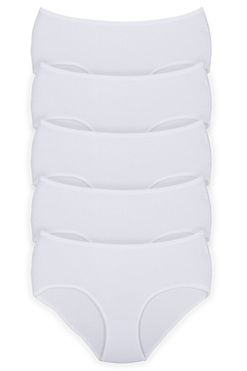 Humaone Chiloți albi din bumbac din Lycra, 5 bucăți, Bt1-d22
