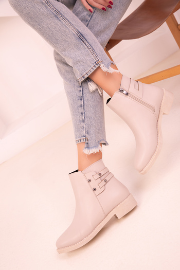 SOHO Beige Women's Boots & Booties 18367