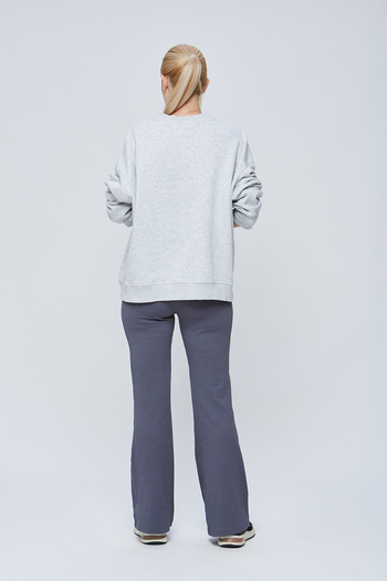 Motherway Ribbed Flare Leg Maternity Pants
