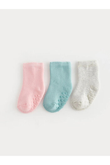 LC Waikiki Basic Baby Girl Socks 3-Piece