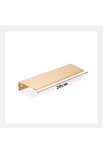 ARON YARIS ( GOLD ) 20CM INTEGRATED HANDLE SCREWS FROM THE BACK DRAWER TV UNIT CONSOLE DRAWER DOOR HANDLE 20CM