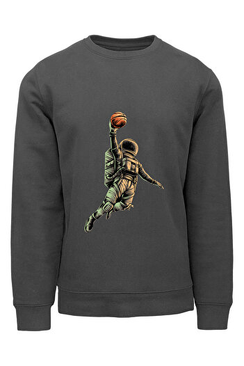 ADA BEBEK ÇOCUK Παιδική μπλούζα Unisex Oversize Spiker Astronaut με στάμπα
