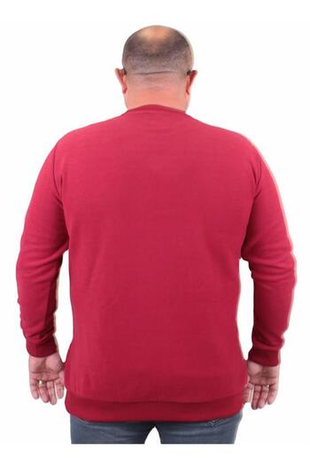 Starbattal Plus Size Thessaloniki V-Neck Classic Sweat 23201 Claret Red