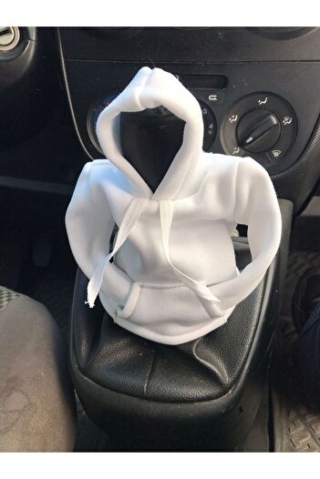 zifona Vehicle Gear Clothing Gear Shift Fleece Gear Hood Gear Shift Decoration WHITE