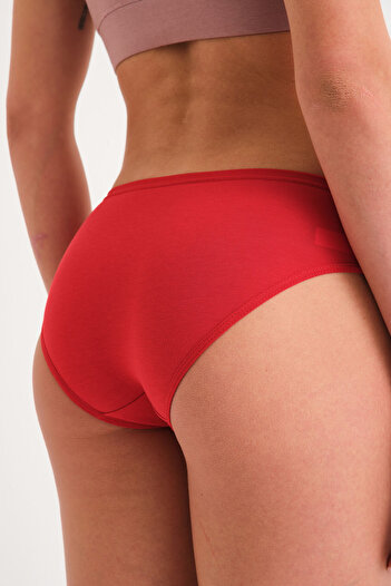 Joshs Cotton Classic Panties -hipster Panties -classic Model Panties Single Red