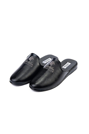 Yorkshire Polo Club LEATHER HOUSE SLIPPERS MEN BOHÇA DOWER