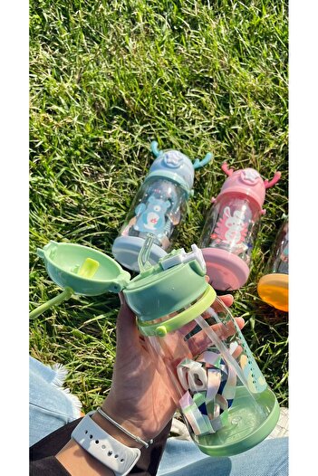 Levn Home 500 ml Children's Water Bottle Deer Children's Water Bottle Water Bottle Bpa Free School Water Bottle Dripping with Carrying Strap