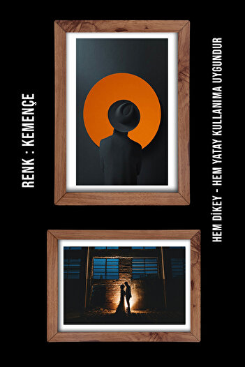 Pufi 12 Pcs 21X30 A4 Kemenç Wooden Frame - Photo and Certificate Frame with Pvc