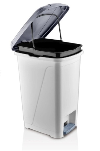 POMSTORE VIOLET 25 Liters Inner Bucket Slim Pedal Bin Anthracite color