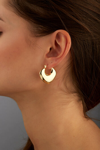 Joy of Jade Moment Women's Hoop Earrings, Gold