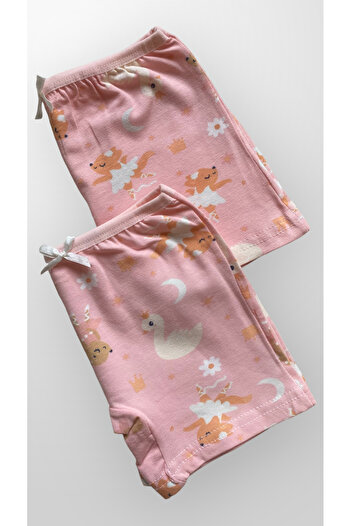 Fil Kids Girl's Cotton Swan Patterned 2-pack Boxer